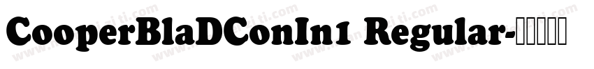 CooperBlaDConIn1 Regular字体转换